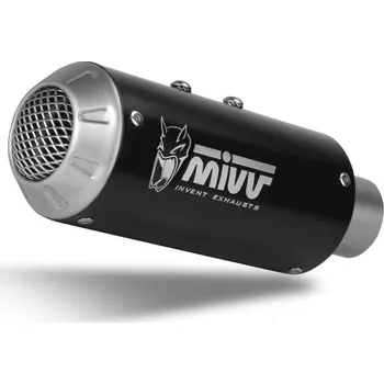 Výfuk pro motocykl Koncovka výfuku MIVV MK3 K.048.SM3B Černá ocel KAWASAKI Ninja 125 2019-2021