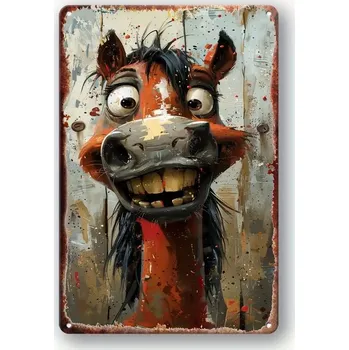 Plechová cedule BAF Kovová cedule Koníček 30 x 20 cm