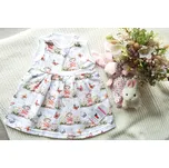 AMÁLKA Mušelínové šaty bílé, králíčí holčička v letní zahradě Velikost: 68-74