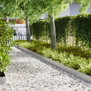 Plot OMAXI Okraj trávníku 30 pcs Stříbrná 100 x 0,05 x 20 cm 870513