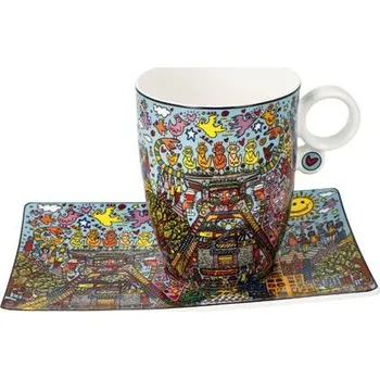 Goebel Šálek na bílou kávu James Rizzi Remember those Cool Coal Days Goebel