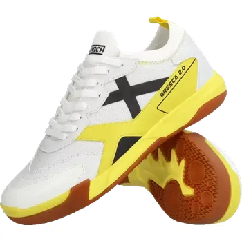 Pánská sálová obuv Pánské sálové kopačky Munich Gresca 2.0 IN bílo-žluté
