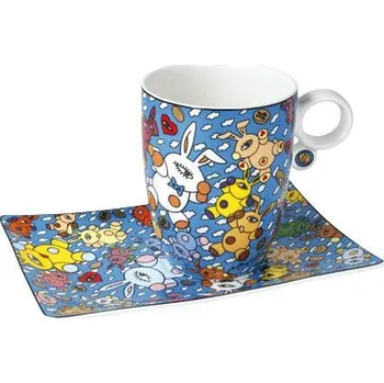 Goebel Hrnek 0.40 ltr. Mauro Bergonzoli Magic Bunny Explosion 11 cm Goebel