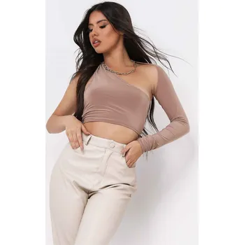 Dámské oblečení Tričko Missy Empire Taupe 1106130 12 (M)