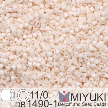 Korálek Korálky Miyuki Delica 11/0. Barva Op Bisque White DB1490-1. Balení 5g.