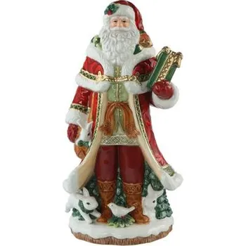 Vánoční dekorace Goebel Fitz & Floyd Santa s dárkem Goebel