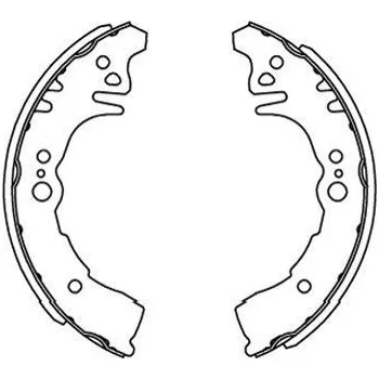 Brzdová čelist Sada brzdových čelistí KAVO PARTS KBS-9917