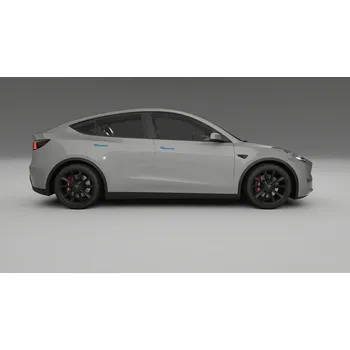 Polep vozidla Tesla Model Y PPF Fólie | CrystalGuard Transparentní TPU PPF Kompletní Pre-cut Kit KLIKY PRAVÉ