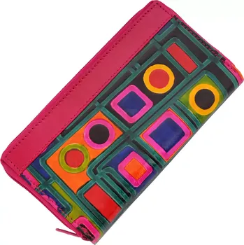 Dámská kožená peněženka Symmetry Moderní Vídeň tyrkysová