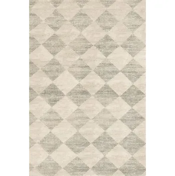 Koberec Kusový koberec vlněný Agnella Agnus Checkered Šedý Béžový Rozměr: 160x160 cm