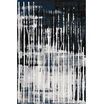 Koberec Kusový koberec vlněný Agnella Agnus Visible Černý Šedý Rozměr: 133x180 cm