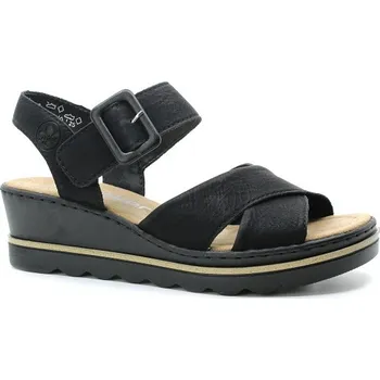 Dámské sandále RIEKER 67463-00 black, dámské sandály vel.41 (RIEKER 67463-00 black)