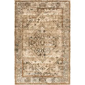 Koberec Kusový koberec vlněný Agnella Agnus Granny Béžový Rozměr: 133x195 cm