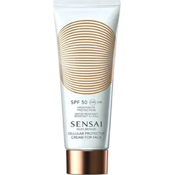 Přípravek na opalování Sensai Silky Bronze Cream for Face SPF 50+ - Ochranný krém na obličej 50 ml