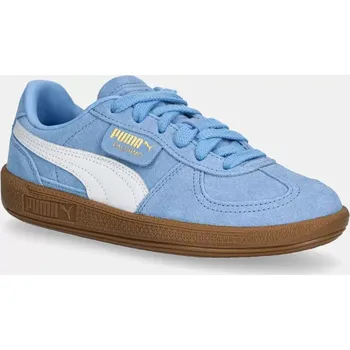Chlapecká obuv Dětské kožené sneakers boty Puma Palermo 397271 modrá 50X, EUR 37