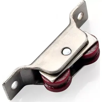 Pojezdové kolečko Pojezdové kolečko pro posuvné systémy nylon červené dvojité (KLS22R)