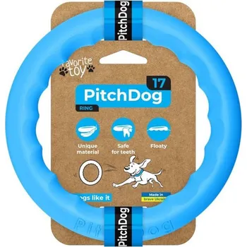 Hračka pro psa Tréninkový pěnový kruh modrý PitchDog Velikost: 17cm