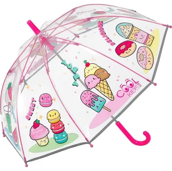 Deštník Dětský reflexní transparentní deštník Perletti Cool Kids "Gelati", 15656