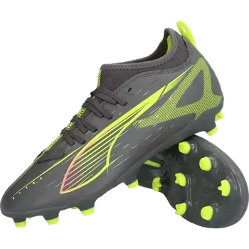 Kopačky Dětské kopačky lisovky Puma Ultra 5 Match FG/AG černo-šedé