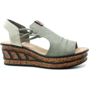 Dámské sandále RIEKER 68175-52 green, dámské sandály vel.38 (RIEKER 68175-52 green)
