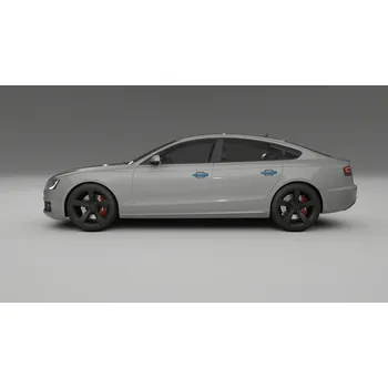 Polep vozidla Audi A5 8T Sportback prefacelift PPF Fólie | CrystalGuard Transparentní TPU PPF Kompletní Pre-cut Kit KLIKY LEVÉ