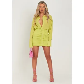 Dámské šaty Šaty Missy Empire Lime 1106006 8 (XS)