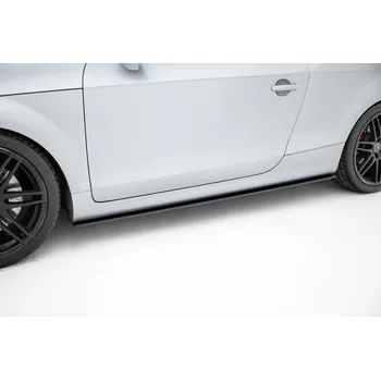 Tuning Maxton Design "Street Pro" difuzory pod boční prahy pro Audi TT 8J, plast ABS bez povrchové úpravy, S-Line, s červenou linkou