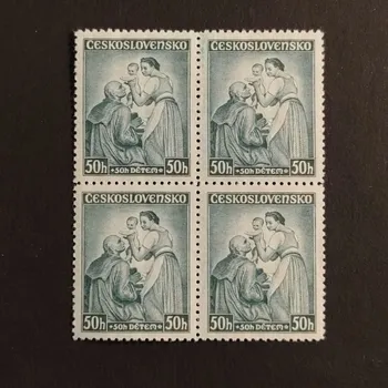 Sběratelství Čtyřblok ČSR, 50+50h, Pof.295**