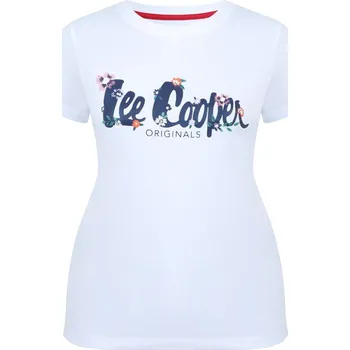 Dámské tričko Tričko Lee Cooper White 1107759 16 (44)