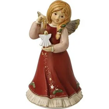 Vánoční dekorace Goebel Vánoční anděl Radostné svátky, vínová Goebel