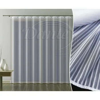 Záclona Dante MAXIMA stříbrný proužek záclona s olůvkem - 250 x 200 cm