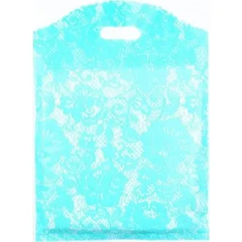 Dárková taška Dárková taška s krajkovým vzorem 5 ks světle modrá M