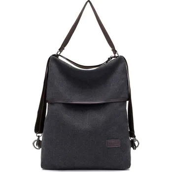 Kabelka Dámská taška a batoh 2v1 černá