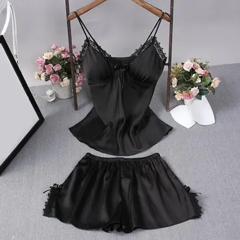 Dámské pyžamo Dámské pyžamo P3014 černá XS