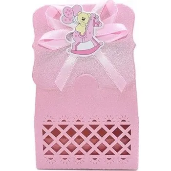 Dárková krabička pro miminko 12 ks růžová 6