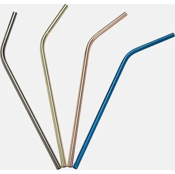 Lurch Trendy nerezová zahnutá brčka