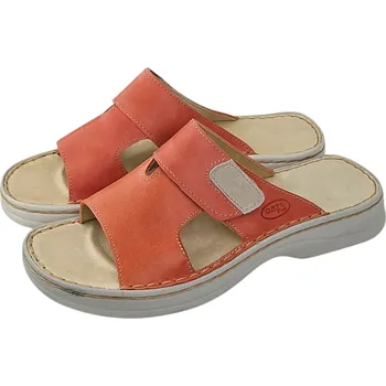 Dámské pantofle 1201 - K34 kožené dámské zdravotní nazouváky s podporami kleneb nožních 42