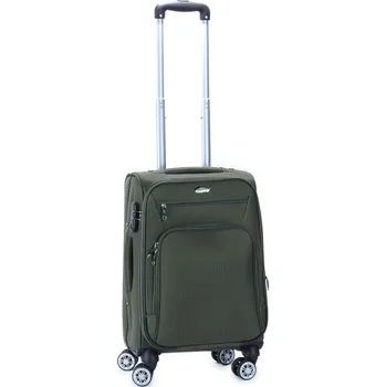 Malý palubní kufr na 4 kolečkách s expandérem 30 l Suitcase 1899 zelená