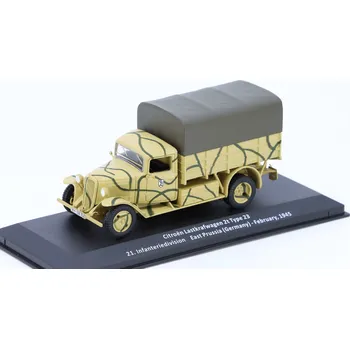 autíčko DeAgostini Citroën Type 23 1945 1:43 - časopis Samochody Wojskowe s modelem #91 Citroën Type 23 - kovový model auta 1/43