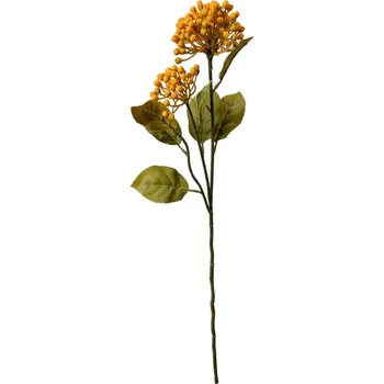 umělá květina Dekorace oranžová umělá květina poupata hortenzie - 8*7*53 cm