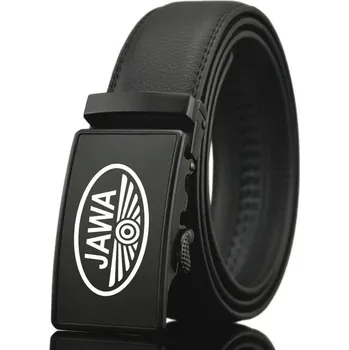 Opasek Opasek kožený Striker JAWA nastavitelný 3,5 cm - černý, 130