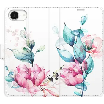 Pouzdro na mobilní telefon Flip pouzdro iSaprio - Apple iPhone 16e - Beautiful Flower - kapsičky na karty (Knížkový flip kryt, obal, pouzdro iSaprio - Beautiful Flower na mobil Apple iPhone 16e - 360° ochrana telefonu, přihrádka na karty a hotovost, funkce stojánku, pevná TPU)