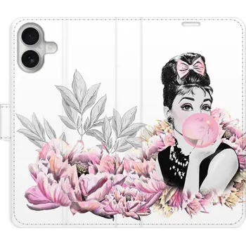 Pouzdro na mobilní telefon Flip pouzdro iSaprio - Apple iPhone 16 Plus - Girl with bubble - kapsičky na karty (Knížkový flip kryt, obal, pouzdro iSaprio - Girl with bubble na mobil Apple iPhone 16 Plus - 360° ochrana telefonu, přihrádka na karty a hotovost, funkce stojánku, pevná T