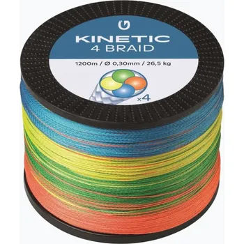 Kinetic Šňůra 4 Braid Multi Colour 1200m