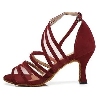 Dámské lodičky Dámská taneční obuv - Lodičky vínová 35 9 cm