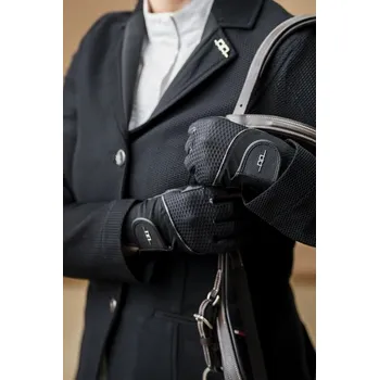 Jezdecké rukavice Alessandro Albanese Rukavice Motion Lite Mesh AA, dámské, core black 8