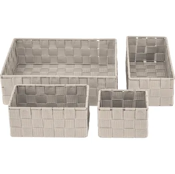 Úložný box LIVARNO home Závěsný regál / Sada úložných košů / Organizér (organizér, béžová)