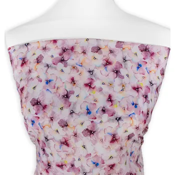 Metráž - Vis kvítka HORTENZIE RŮŽOVOVÍNOVÉ - Růžová, 145 cm