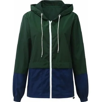 Dámská casual bunda Dámská nepromokavá bunda P2133 tmavě zelená M