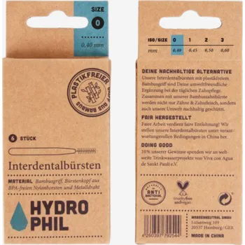 Zubní kartáček Hydrophil bambusový mezizubní kartáček (Velikost: 0,40 mm)